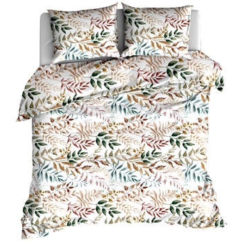 Pościel bawełniana Liście powiew 180x200