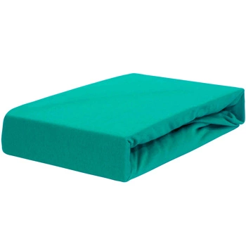 Prześcieradło jersey z gumką butelkowa zieleń 60x120