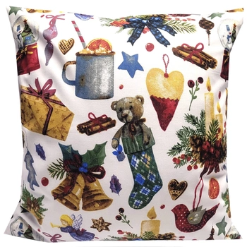 Poszewka bawełniana Idą święta 50x50