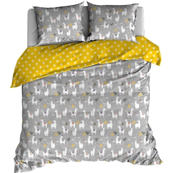 Pościel bawełniana Lama gwiazdka 150x200