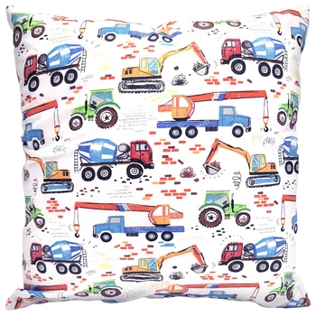 Poszewka bawełniana Plac budowy 45x45