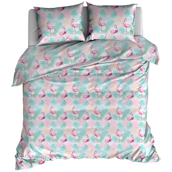 Pościel bawełniana Flamingi pastelowe 160x200