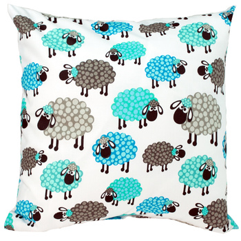 Poszewka bawełniana Owieczki na dobry sen 50x50