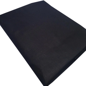 Prześcieradło bawełniane bez gumki Czarne 160x220