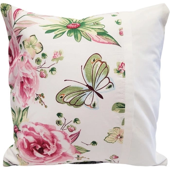 Poszewka z listewką Kwiaty motyle 40x40