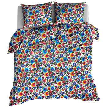 Pościel bawełniana Łowicka biała 160x200