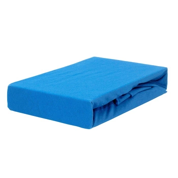 Prześcieradło jersey z gumką szafirowe 70x140