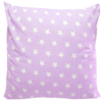 Poszewka bawełniana Gwiazdka różowa 45x45