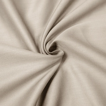 Prześcieradło satyna bawełniana bez gumki Beżowe  240x260