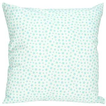 Poszewka bawełniana Miętowa gwiazdka 45x45