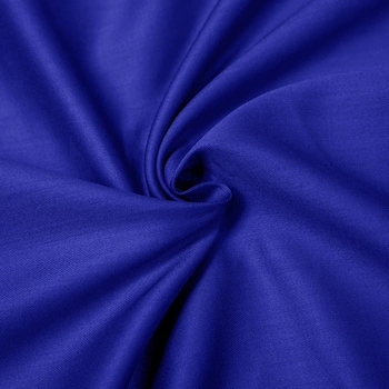 Prześcieradło satyna bawełniana bez gumki Kobaltowe 220x280