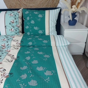 Pościel z kory Zielone liście zielone 140x200