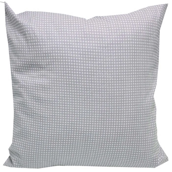 Poszewka bawełniana Szara krateczka 40x60