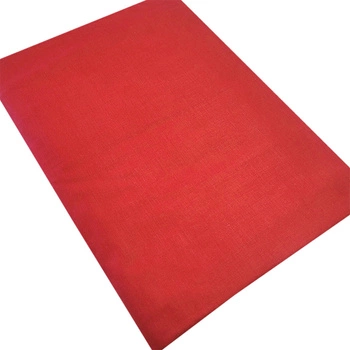 Prześcieradło bawełniane bez gumki Czerwone 200x220