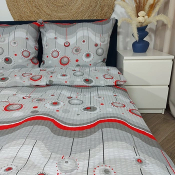 Pościel z kory Bańki i fale 160x200