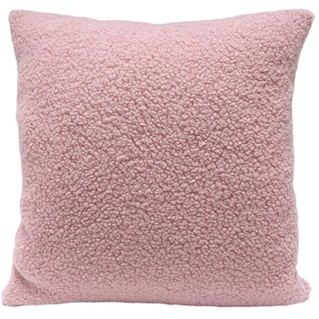 Poszewka Boucle Bukle Baranek różowa 50x50