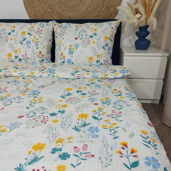 Pościel z kory Słowiańskie kwiaty pastela 160x200