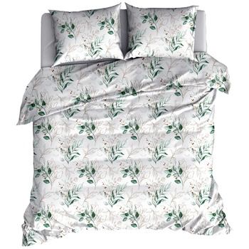 Pościel flanelowa Listki  180x200