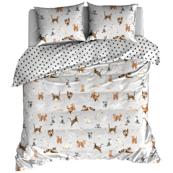 Pościel bawełniana Koty łapki 160x200