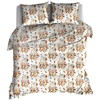 Pościel bawełniana Łapacz snów na bieli 150x200