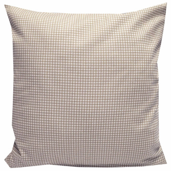 Poszewka bawełniana Beżowa krateczka 50x60