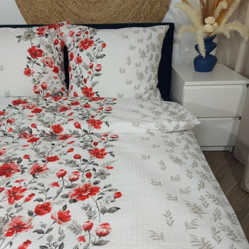 Pościel z kory Malowane kwiaty 160x200