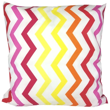 Poszewka bawełniana Słoneczne Zygzaki 45x45