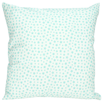 Poszewka bawełniana Miętowa gwiazdka 45x45