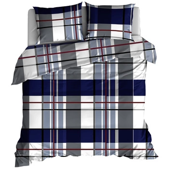 Pościel bawełniana Krata granat 150x200