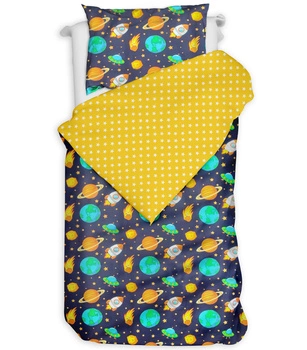 Pościel bawełniana Rakieta kosmos 140x200