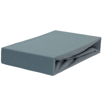 Prześcieradło jersey z gumką szare 120x200