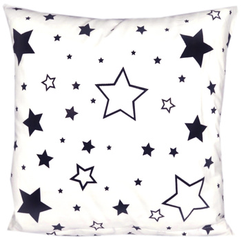 Poszewka bawełniana Czarna gwiazdka 45x45