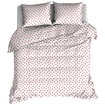 Pościel bawełniana Serduszka czerwone 150x200