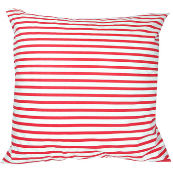 Poszewka bawełniana Czerwone paski 45x45