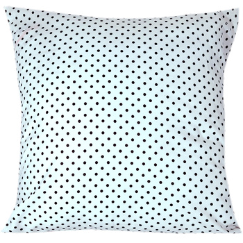 Poszewka bawełniana Czarne kropki na bieli 70x80