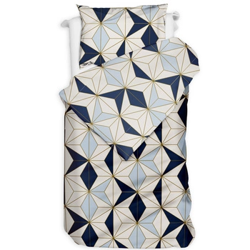 Pościel bawełniana Szkiełka granat 140x200