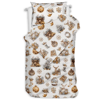 Pościel bawełniana Renifery retro140x200