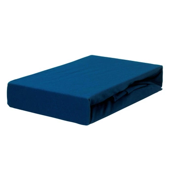 Prześcieradło jersey z gumką ciemny granat 90x200