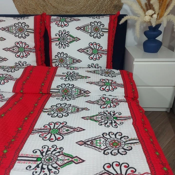 Pościel z kory Parzenica czerwona 160x200