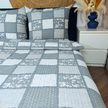 Pościel z kory Patchwork kwiaty 160x200