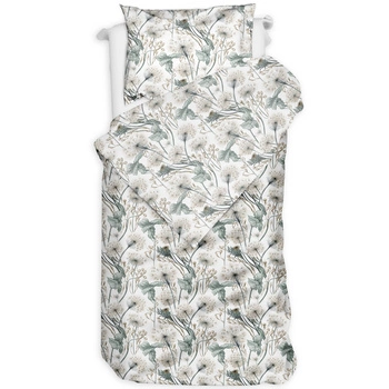 Pościel bawełniana Dmuchawce szałwia na bieli 140x200