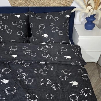 Pościel z kory Czarne owce 140x200